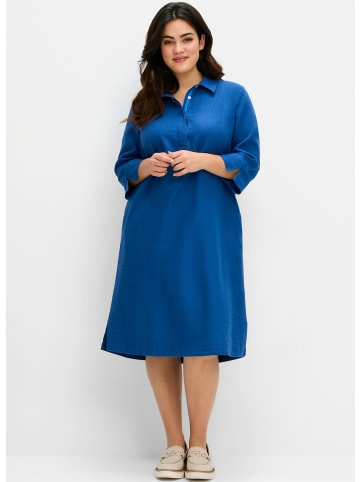 sheego Hemdblusenkleid in blaubeere