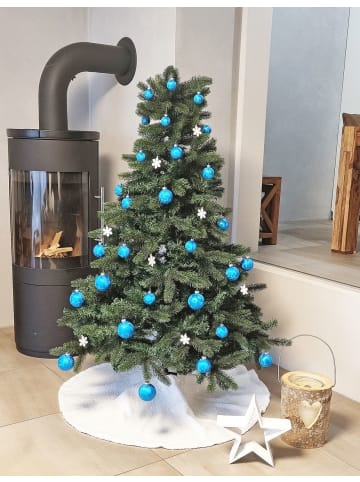 JACK 60x Eislack Christbaumkugeln Glas Kugeln versch. Größen in Blau