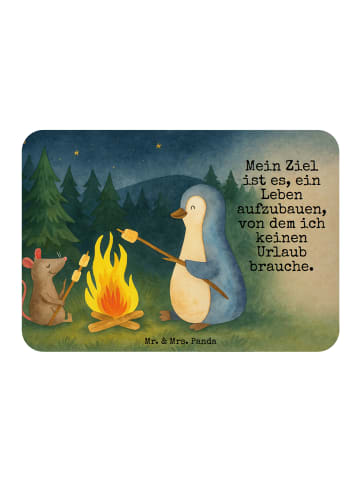 Mr. & Mrs. Panda whiteboardmagnet Pinguin Lagerfeuer Design mit ... in Weiß