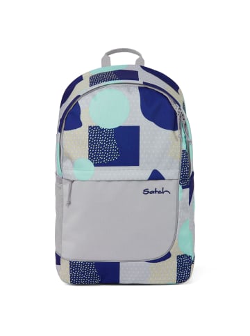 Satch Daypack Fly Rucksack 45 cm Laptopfach in grey blue turquoise