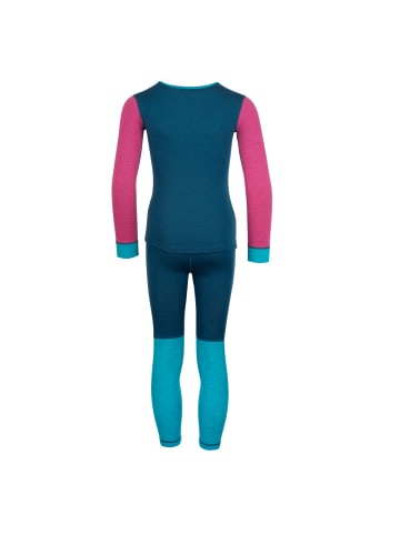 Trollkids Unterwäsche-Set Merino in dark turquoise/madeira blue