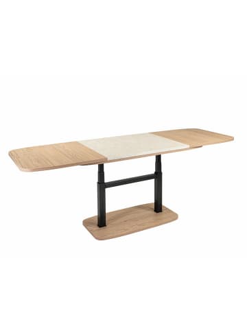 58 aufm Kessel COUCHTISCH höhenverstellbar ausziehbar Cora 110x53x63 Eiche/Sandstein
