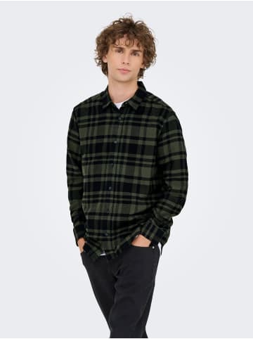 ONLY & SONS Hemd in Forest Night