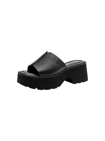 Tamaris Ledersandalen mit Absatz Schwarz