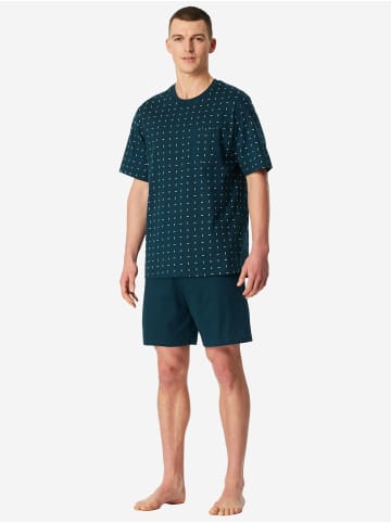 Schiesser Pyjama Comfort Essentials in Petrol