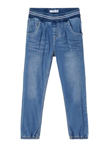 name it Baggy Jeans NMFBIBI DNMTORAS 2468 PANT in medium blue denim