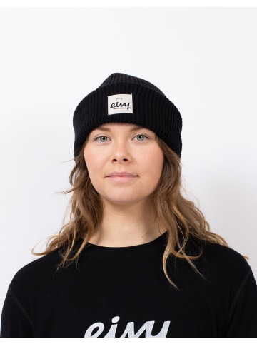 eivy Beanie Foldable Knit Balaclava Beanie in Black