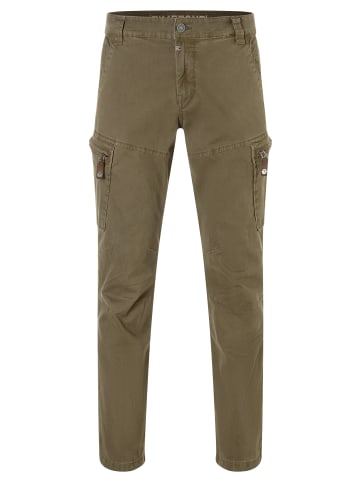 Timezone Cargo-Hose mit aufgesetzten Taschen und Reißverschlüssen in Olive