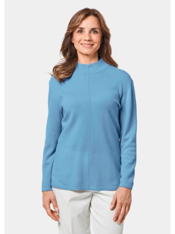 GOLDNER Kurzgröße:  Kaschmirpullover in himmelblau
