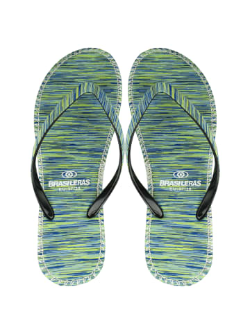 Brasileras Zehentrenner "Hip Marbled" in Grün