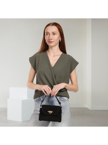 Florence Leder Umhängetasche Florence Tasche schwarz ca. 19cm