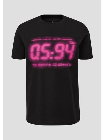 QS T-Shirt in 99D0_schwarz