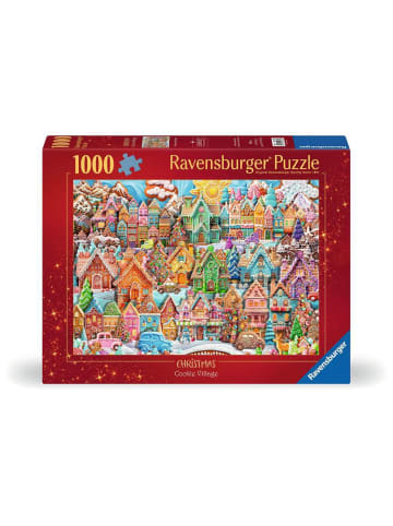 Ravensburger Ravensburger Puzzle 1.000 Teile Das Dorf der Weihnachtsplätzchen in bunt