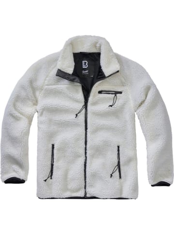 Brandit Fleecejacke/Fleecepullover "Teddyfleece Jacket" in Weiß