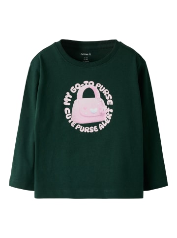 name it Langarmshirt Nmforina Bio-Baumwolle in pine grove