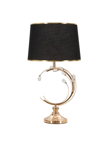 Mauro Ferretti Tischlampe aus goldenem Metall, Ø 36 x 65 cm