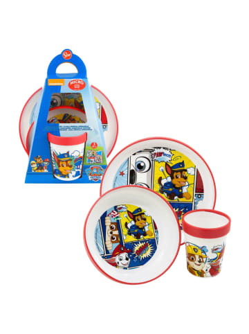 Paw Patrol 3-teiliges Geschirr-Set Rutschfest | Paw Patrol | Teller Schüssel Becher