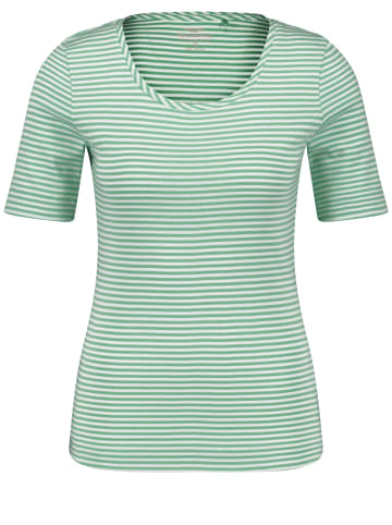 Gerry Weber T-Shirt 1/2 Arm in Grün/Ecru/Weiss Ringel