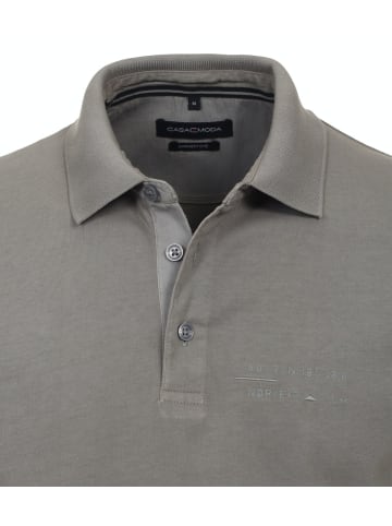 CASAMODA Polo-Shirt Langarm in Silber