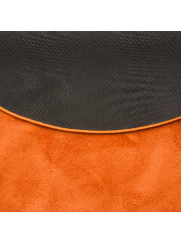 Snapstyle Luxus Super Soft Hochflor Langflor Teppich Deluxe Rund in Orange
