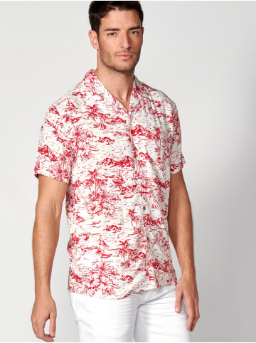 KOROSHI Kurzarmshirt in weiß