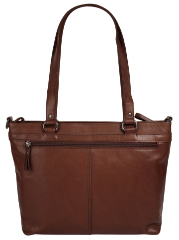 SPIKES & SPARROW Shopper echt Leder in cognac