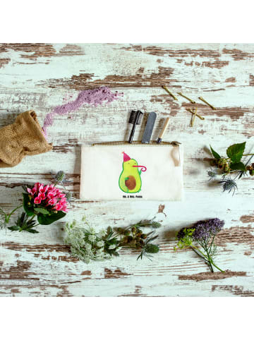 Mr. & Mrs. Panda Schminktasche Avocado Party Zeit ohne Spruch in Weiß