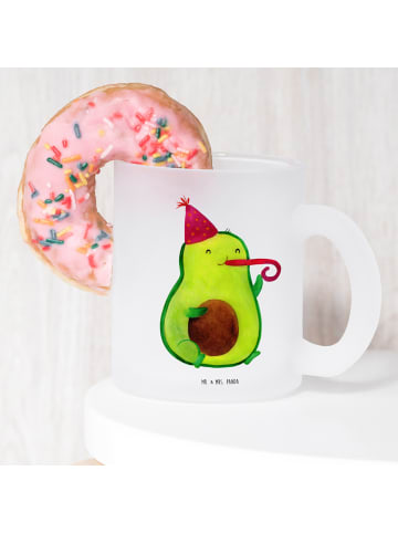 Mr. & Mrs. Panda Teeglas Avocado Geburtstag ohne Spruch in Transparent