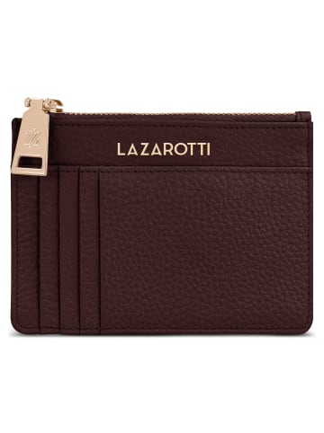 Lazarotti Bologna Leather Schlüsseletui Leder 11,5 cm mit Air Tag Fach in burgundy