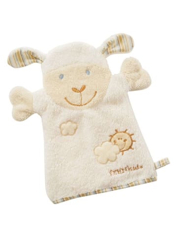 Fehn Waschhandschuh Baby Love - Schaf in beige,motiv