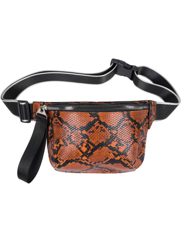 styleBREAKER Gürteltasche in Cognac-Schwarz