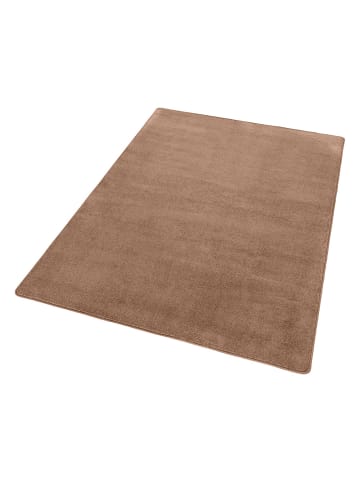 Kurzflor Teppich Fancy in Braun