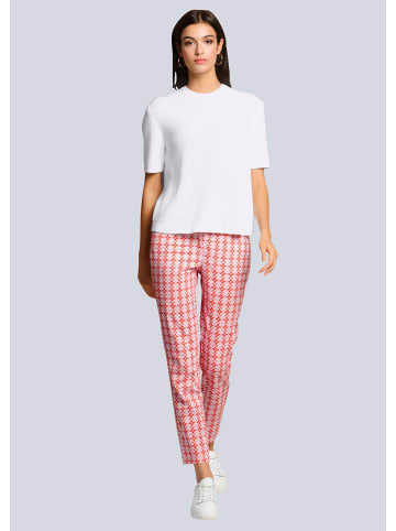 Alba Moda Hose in modischen Dessin in orange
