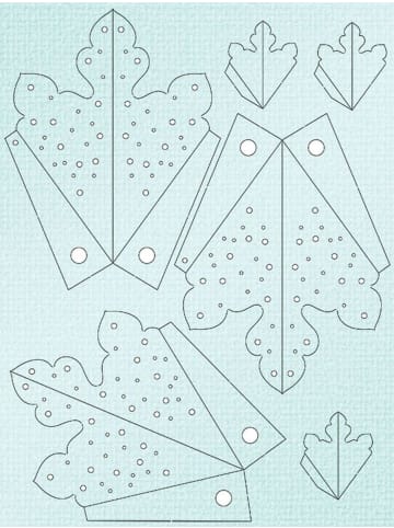 Buntpapierfabrik Ludwig Bähr Winterstern 'Eisblau'