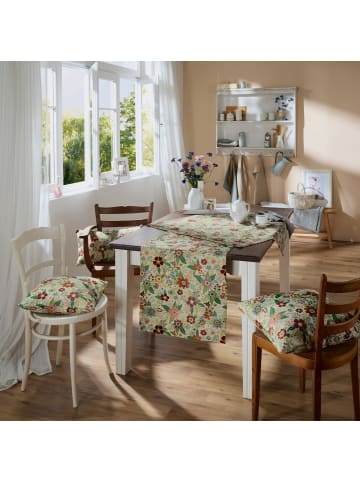 Erwin Müller Jacquard, Baumwollmischung, Gewebt Mitteldecke in natur-bunt