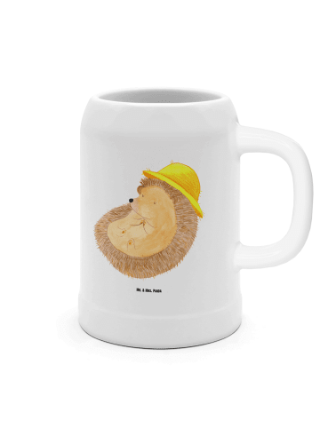 Mr. & Mrs. Panda Krug Igel Beten ohne Spruch in Weiß