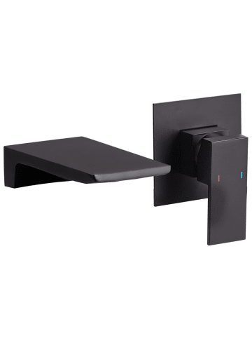 Beliani Wasserhähne KARUAY in Schwarz - (W) 10 x (H) 10 x (L) 18 cm