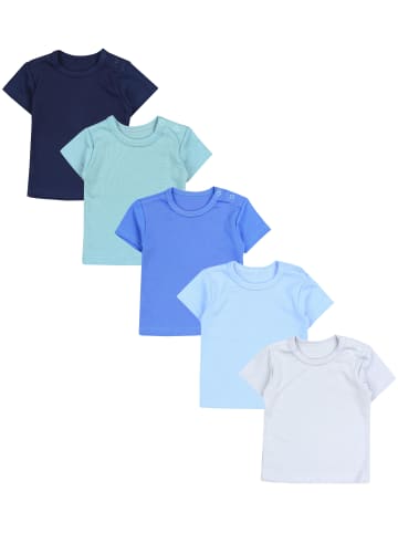 TupTam Baby Kurzarm T-Shirt 5er Set in blau Modell 1