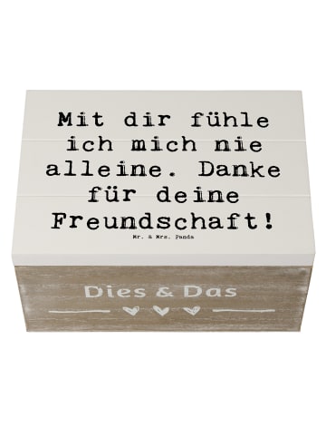 Mr. & Mrs. Panda Kiste Spruch Beste Freundin mit Spruch in Weiß