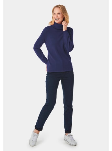 GOLDNER Rollkragenpullover in tintenblau