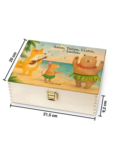 Mr. & Mrs. Panda Teedose Waldtiere Aloha Design mit Spruch in Weiß