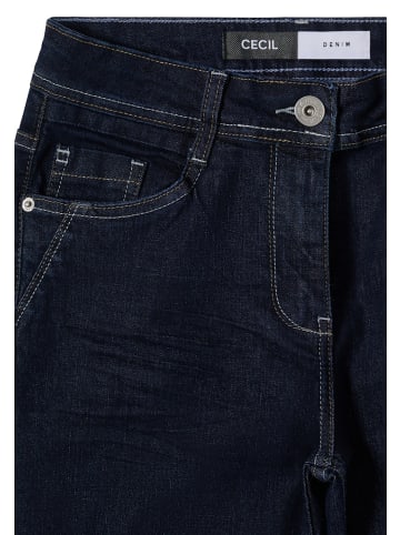 Cecil Straight Leg Jeans in Blau