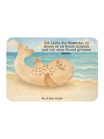 Mr. & Mrs. Panda Pinnwand Magnet Robbe Liegen Design mit Spruch in Weiß