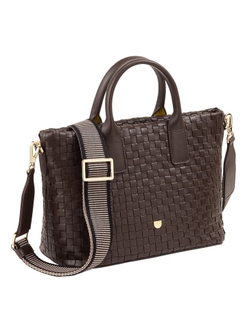 DuDu Jaqueline Shopper Tasche Leder 28 cm coffee brown