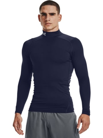 Under Armour Longsleeve "ColdGear Compression Mock" in Blau