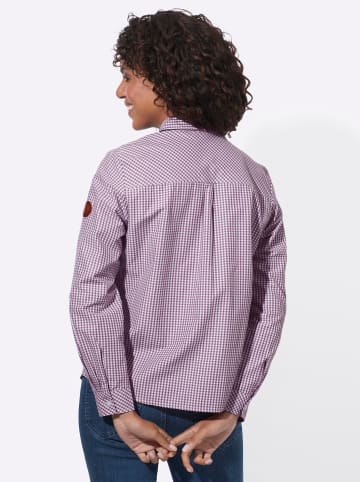 WITT WEIDEN Karo-Bluse in violett-weiß-kariert