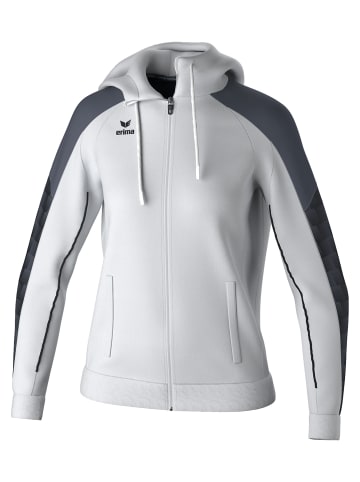 erima Damen Trainingsjacke Mit Kapuze in weiss/schwarz