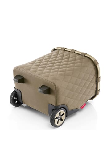 Reisenthel carrycruiser - Einkaufstrolley 47.5 cm (twist navy) in frame rhombus olive