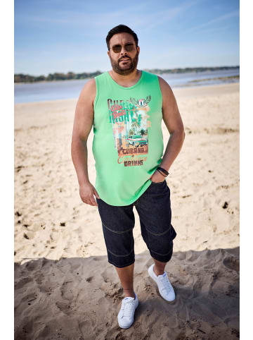 Men Plus Tank Top in blaugrün