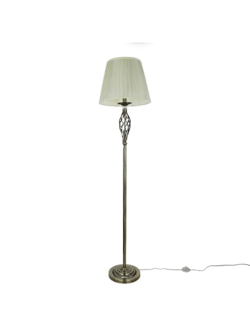 Licht-Erlebnisse Stehlampe (B)38 x (L)38 x (H)165 cm in Messing antik Beige